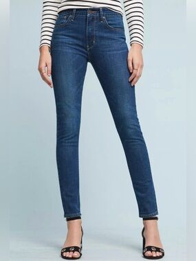 Levi's 721 High Rise Skinny Jeans Dark Wash Denim Pants Women's Size 30